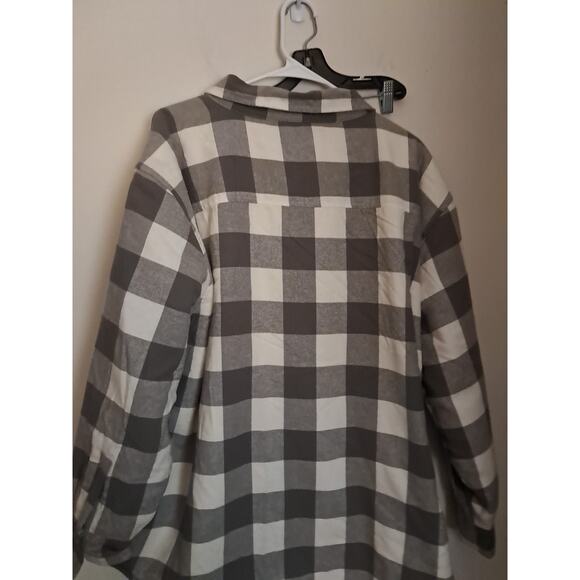 Natural Reflections Mens Size 2 XL Grey Flannel Fleece Lined Jacket - Picture 2 of 6